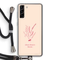 Where flowers bloom: Samsung Galaxy S21 Plus Transparant Hoesje met koord