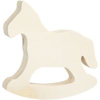 Creotime mini hobbelpaard triplex unisex 13,5 x 13 cm - thumbnail