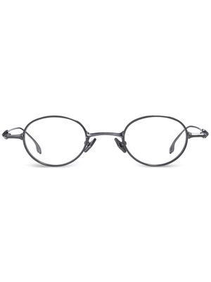 Gentle Monster lunettes de vue Zodiac D02 à monture ronde - Argent