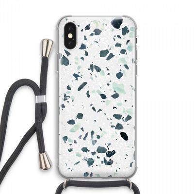 Terrazzo N°2: iPhone XS Max Transparant Hoesje met koord