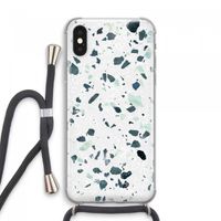 Terrazzo N°2: iPhone XS Max Transparant Hoesje met koord