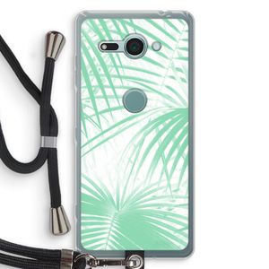 Palmbladeren: Sony Xperia XZ2 Compact Transparant Hoesje met koord