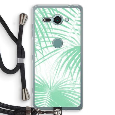 Palmbladeren: Sony Xperia XZ2 Compact Transparant Hoesje met koord