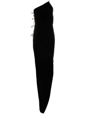 Rick Owens robe Taco en soie mélangée - Noir
