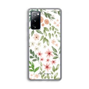 Botanical sweet flower heaven: Samsung Galaxy S20 FE / S20 FE 5G Transparant Hoesje