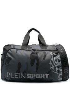 Plein Sport sac de voyage à logo imprimé - Vert