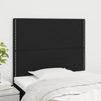 Hoofdborden 2 st 90x5x78/88 cm stof zwart - thumbnail