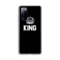 King zwart: Samsung Galaxy S20 FE / S20 FE 5G Transparant Hoesje King zwart: Samsung Galaxy S20 FE / S20 FE 5G Transparant Hoesje