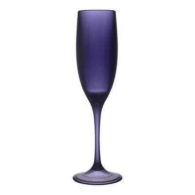 Home Deco Factory Champagneglas - 13 cl - paars - kunststof - vaatwasserbestendig Home Deco Factory Champagneglas - 13 cl - paars - kunststof - vaatwasserbestendig