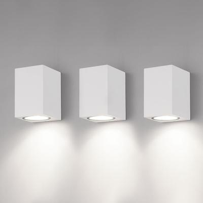 Set van 3 Marion - LED Wandlampen - 5 Watt 400 lumen - 6000K Daglicht wit - GU10 - Dimbaar - IP65 waterdicht - Voor binnen en buiten - Wit