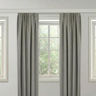 Gordijnen Verduisterend & Isolerend - Ringen - Lichtgrijs 250x150 Cm - - Dekbed-Discounter.nl