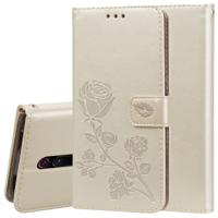 Rose reliëf horizontale Flip PU lederen draagtas met houder & kaartsleuven & portemonnee voor Xiaomi Redmi K20/K20 Pro (goud)