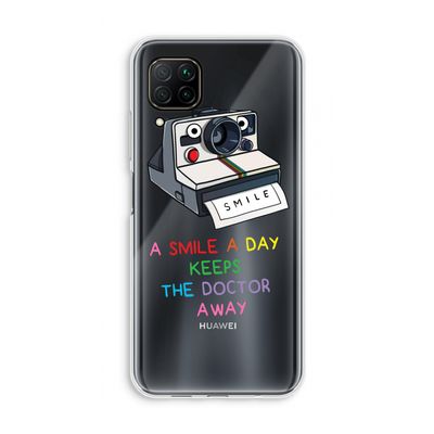 Smile: Huawei P40 Lite Transparant Hoesje