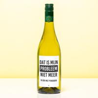 Wijnfles Pensioen Niet mijn probleem meer - Wit (Sauvignon Blanc)