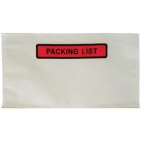 1000 Paklijstenveloppen DL 225x122mm Packing List PP