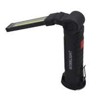 Handheld beweegbare werk lichten USB opladen multi-functionele en vouwen noodverlichting lichaam kleur: zwart grootte: 14.8 x 4.7 cm