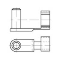 TOOLCRAFT Gaffelpen zonder kop 16 mm Staal (verzinkt) 160337 10 stuk(s) (Ø x l) 8 mm x 16 mm - thumbnail