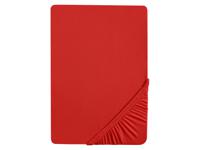 Biberna Jersey hoeslaken (90-100 x 200 cm, Rood) - thumbnail