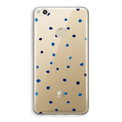 Blauwe stippen: Huawei Ascend P8 Lite (2017) Transparant Hoesje