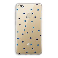 Blauwe stippen: Huawei Ascend P8 Lite (2017) Transparant Hoesje