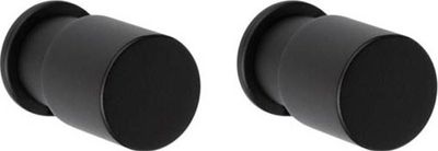 Formani PIET BOON PB25 set van 2 haken 25mm mat zwart