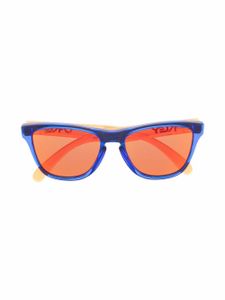 Oakley lunettes de soleil à verres miroirs - Bleu