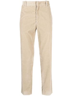 Moncler pantalon cargo côtelé à logo appliqué - Tons neutres