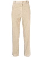 Moncler corduroy straight-leg trousers - Tons neutres