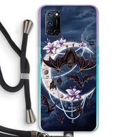 Vleermuizen Maan: Oppo A72 Transparant Hoesje met koord