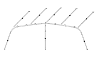 Dorema EasyGrip Frame Aluminium 28mm Mondial/Porto
