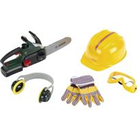 Theo Klein 8532 Bosch chain saw II + helmet + work gloves