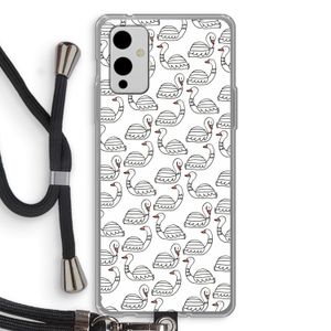 Zwanen: OnePlus 9 Transparant Hoesje met koord