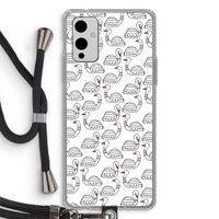 Zwanen: OnePlus 9 Transparant Hoesje met koord