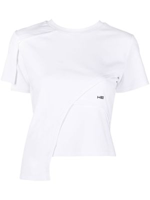 HELIOT EMIL t-shirt à logo brodé - Blanc