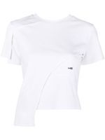 HELIOT EMIL t-shirt à logo brodé - Blanc