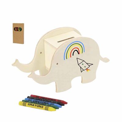Houten Spaarpot Olifant
