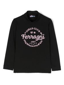 Chiara Ferragni Kids sweat à logo imprimé - Noir