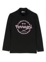 Chiara Ferragni Kids sweat à logo imprimé - Noir - thumbnail