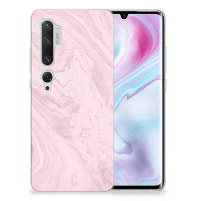 Xiaomi Mi Note 10 Pro | TPU | Siliconen hoesje | Marble Pink - Origineel Cadeau Vriendin