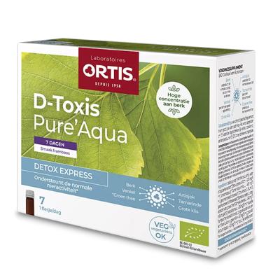 Ortis Spijsvertering D-Toxis Pure Aqua Framboos/Kamille BIO