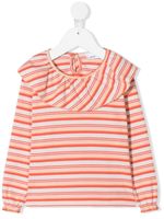 Knot t-shirt Farrah Fawcett à manches longues - Rose