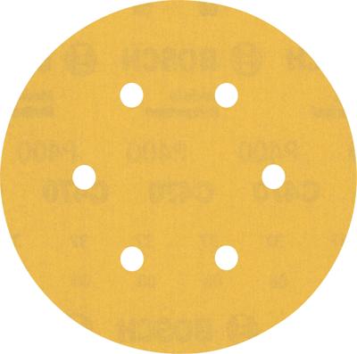 Bosch Accessoires Expert C470 schuurpapier voor excenterschuurmachines 150 mm, 6 gaten, K400 5-delig - 2608900821