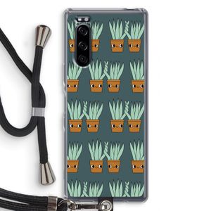 Sansevieria: Sony Xperia 5 Transparant Hoesje met koord