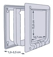 TRIXIE 4-WEG HUISDIERLUIK ELEKTROMAGNETISCH WIT 21 X 24 CM - thumbnail