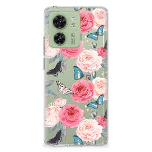 Motorola Edge 40 TPU Case Butterfly Roses