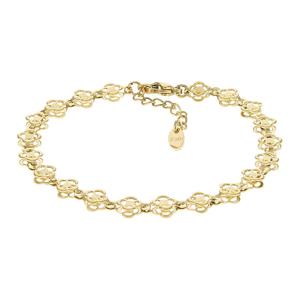 Kalli Schakel Armband Klaver Goud | 2574