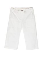 Zhoe & Tobiah pantalon en coton à détail de logo - Blanc