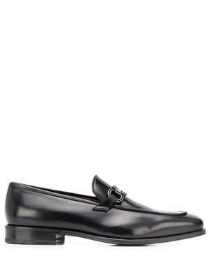 Ferragamo mocassins Gancini en cuir - Noir