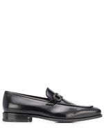 Ferragamo mocassins Gancini en cuir - Noir
