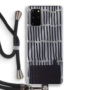 Moroccan stripes: Samsung Galaxy S20 Plus Transparant Hoesje met koord